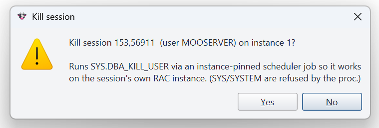 Kill confirmation