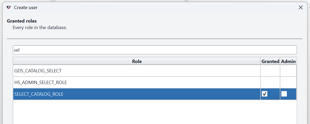 Create user step 3