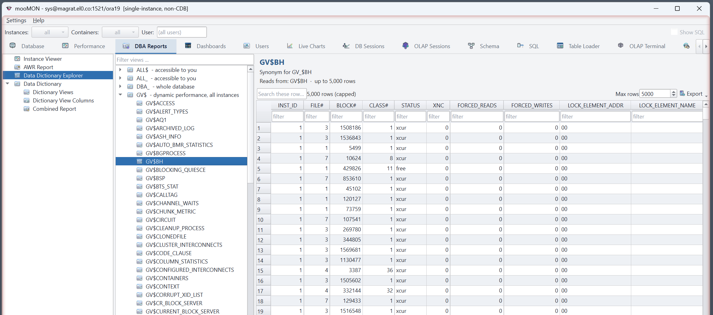 Data dictionary explorer