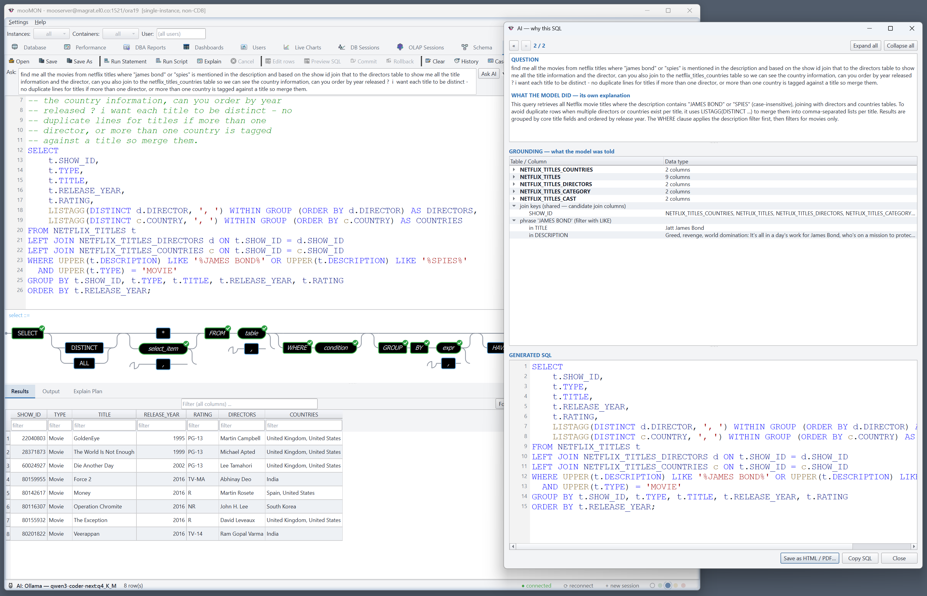 A complex multi-join query